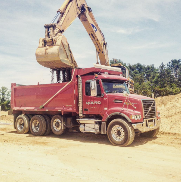 Mouro Trucking tri-axle dump truck